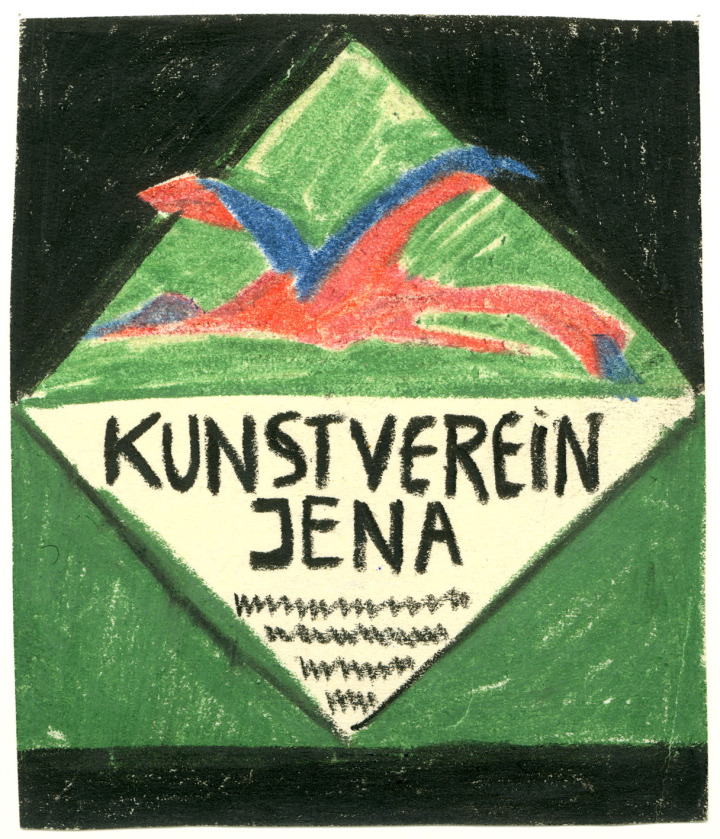 August Macke, Entwurf eines Signets für den Jenaer Kunstverein, um 1912, Kunstsammlung Jena