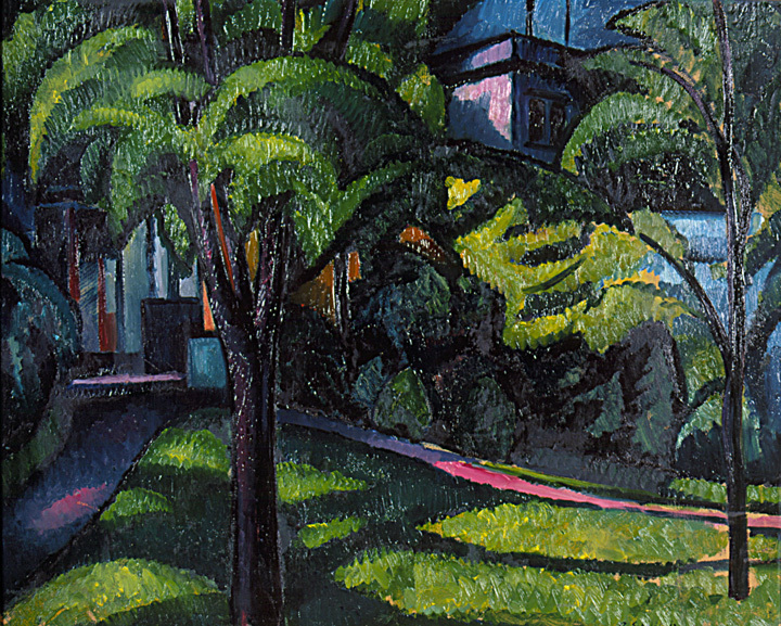 Adolf Erbslöh, Garten, 1912, Kunstsammlung Jena