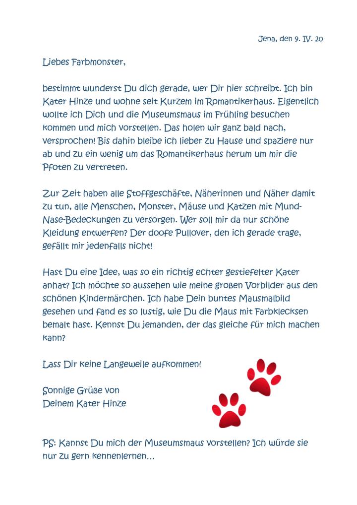 Brief kennenlernen schreiben