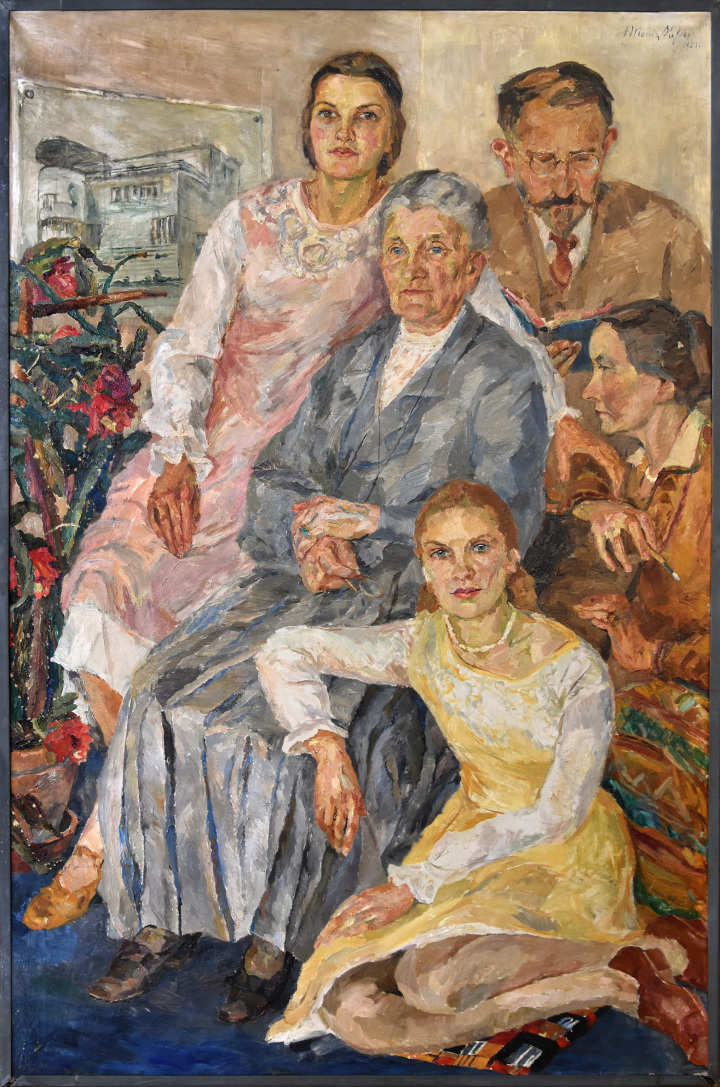 Frida Mentz-Kessel, Familienbild, 1937, Öl/Lwd.